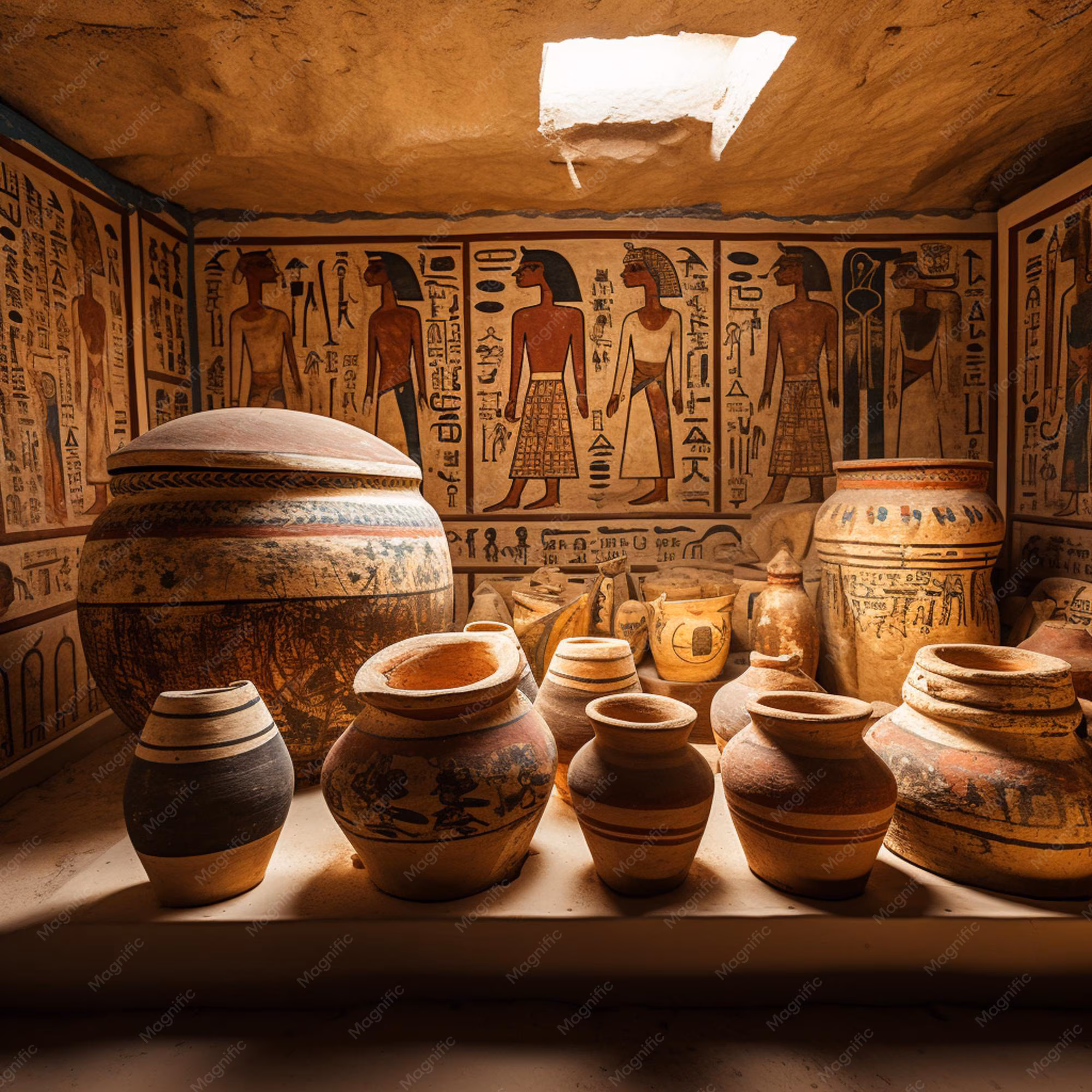 Pre-historic Ancient Egyptian pottery