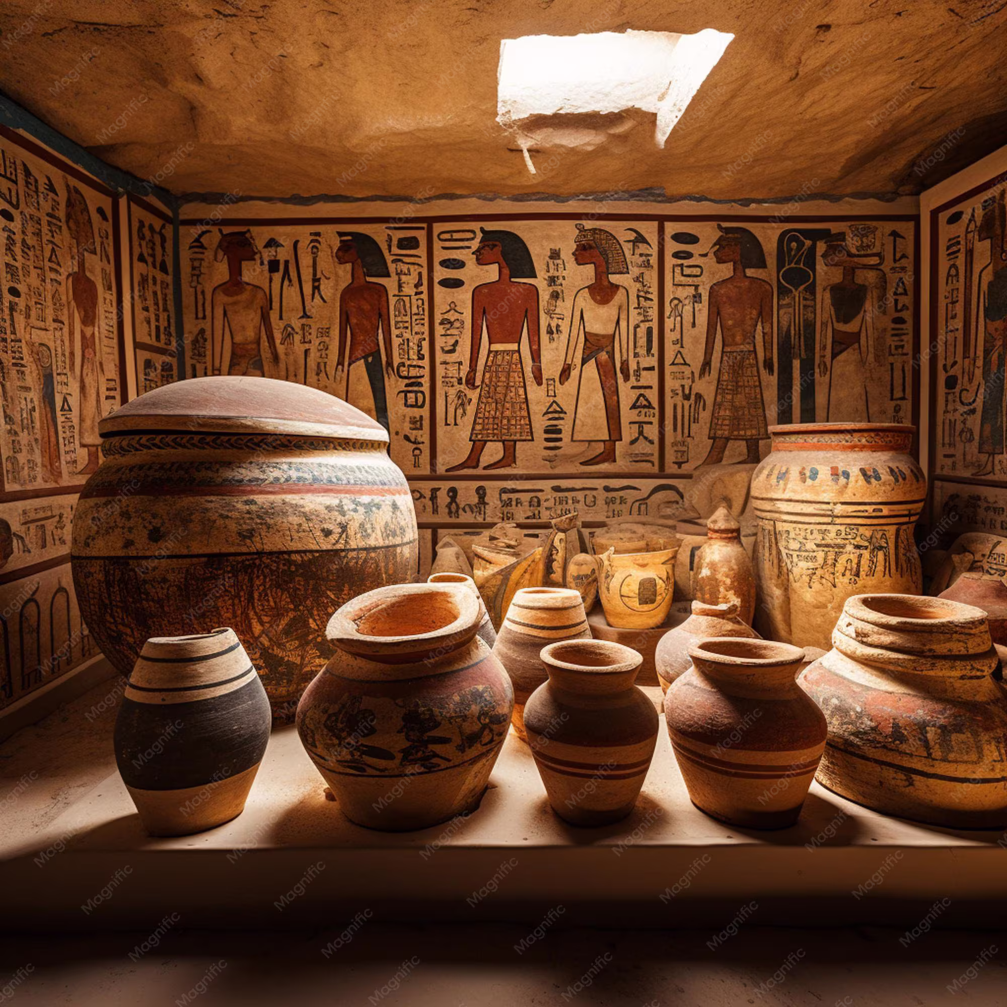 Pre-historic Ancient Egyptian pottery