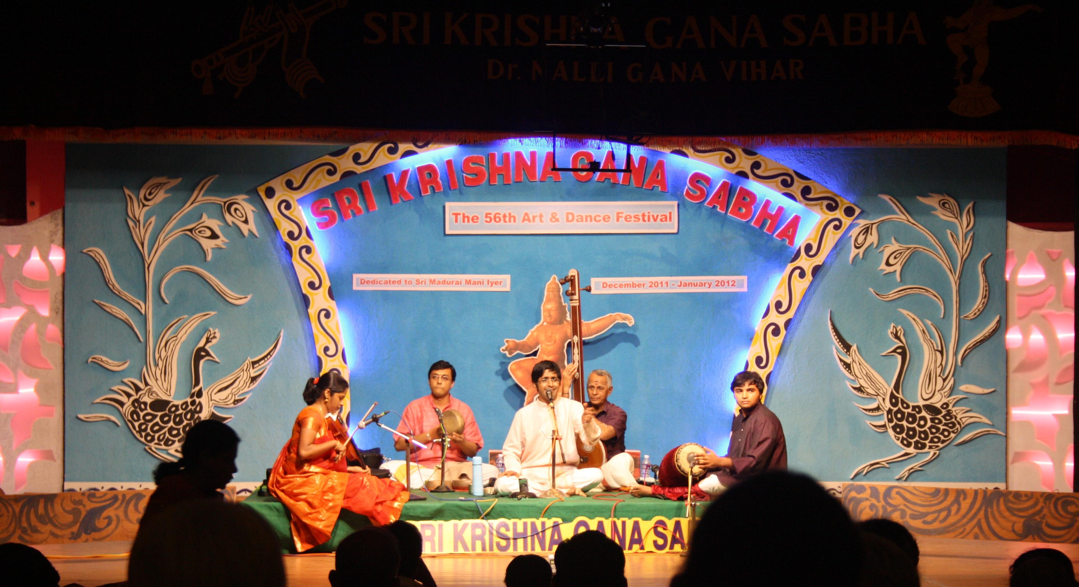 Classical Music & Cultural Performances at Sri Krishna Gana Sabha