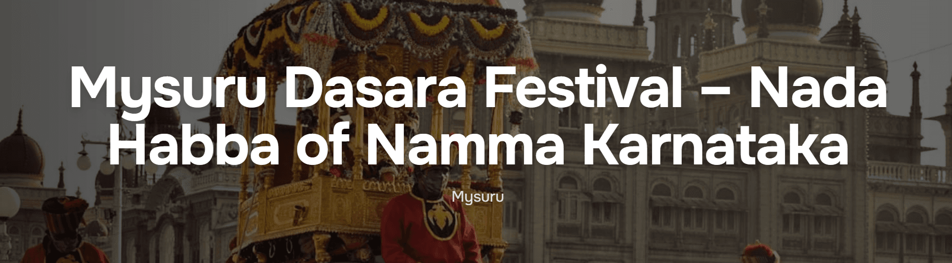 Mysuru Dasara Festival