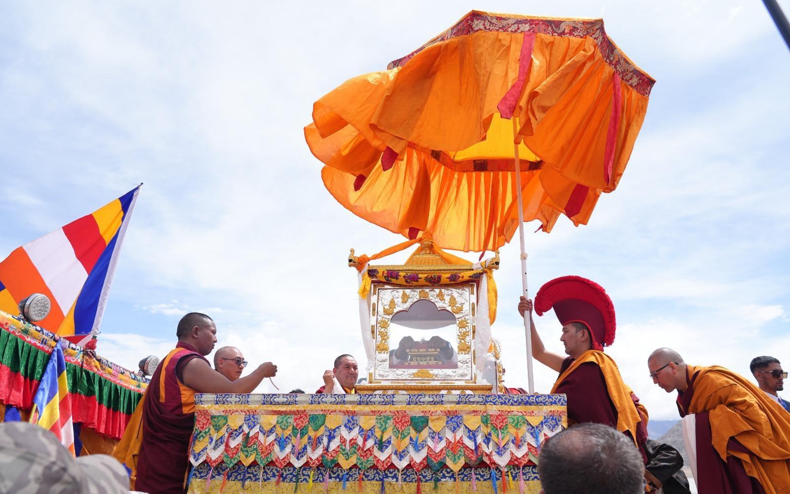 Sacred Buddha Relics Arrive In Ladakh; Public Viewing Begins On Buddha Purnima