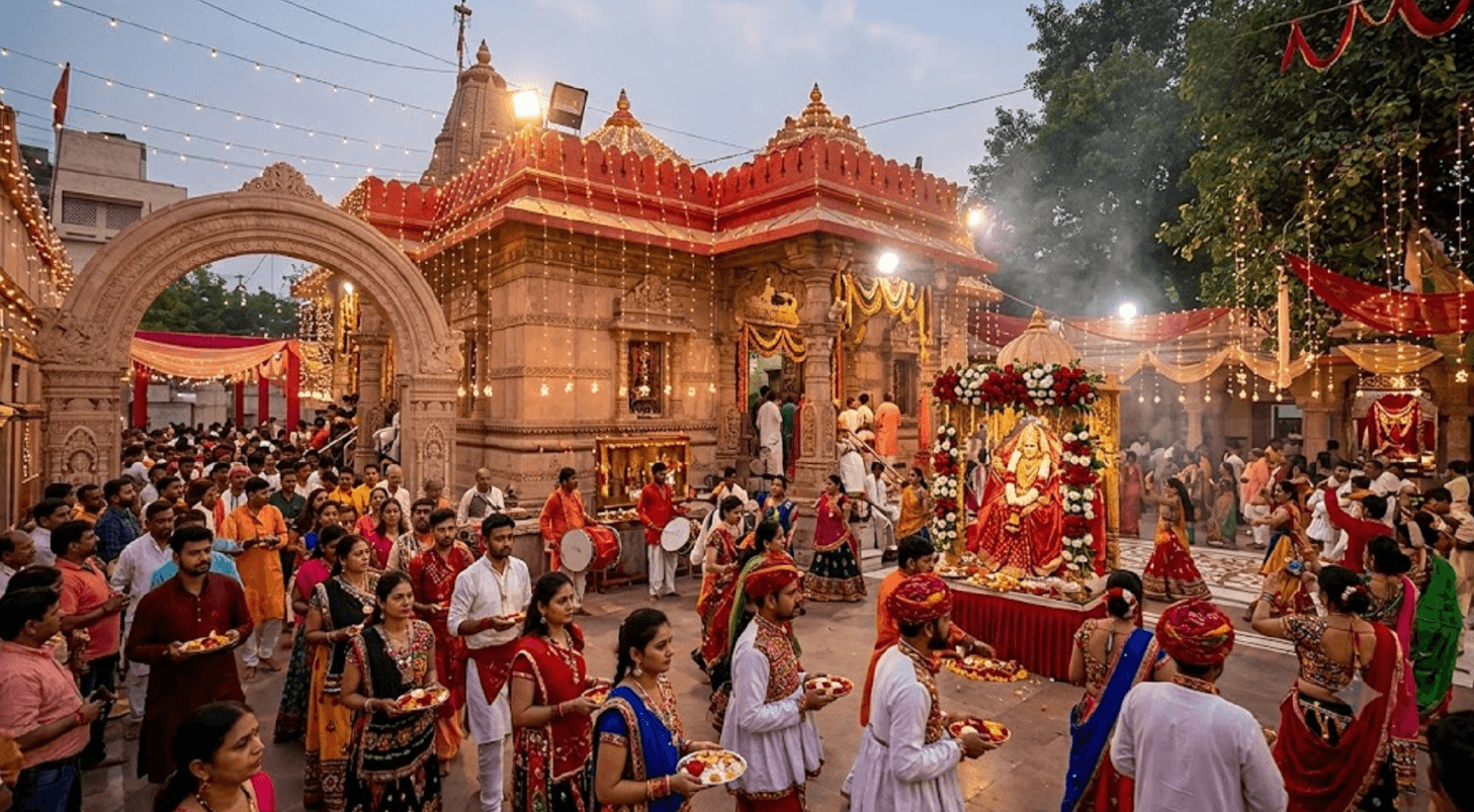 SHRI MODHESHWARI MATA MANDIR NAVRATRI MAHOTSAV ,MEHSANA