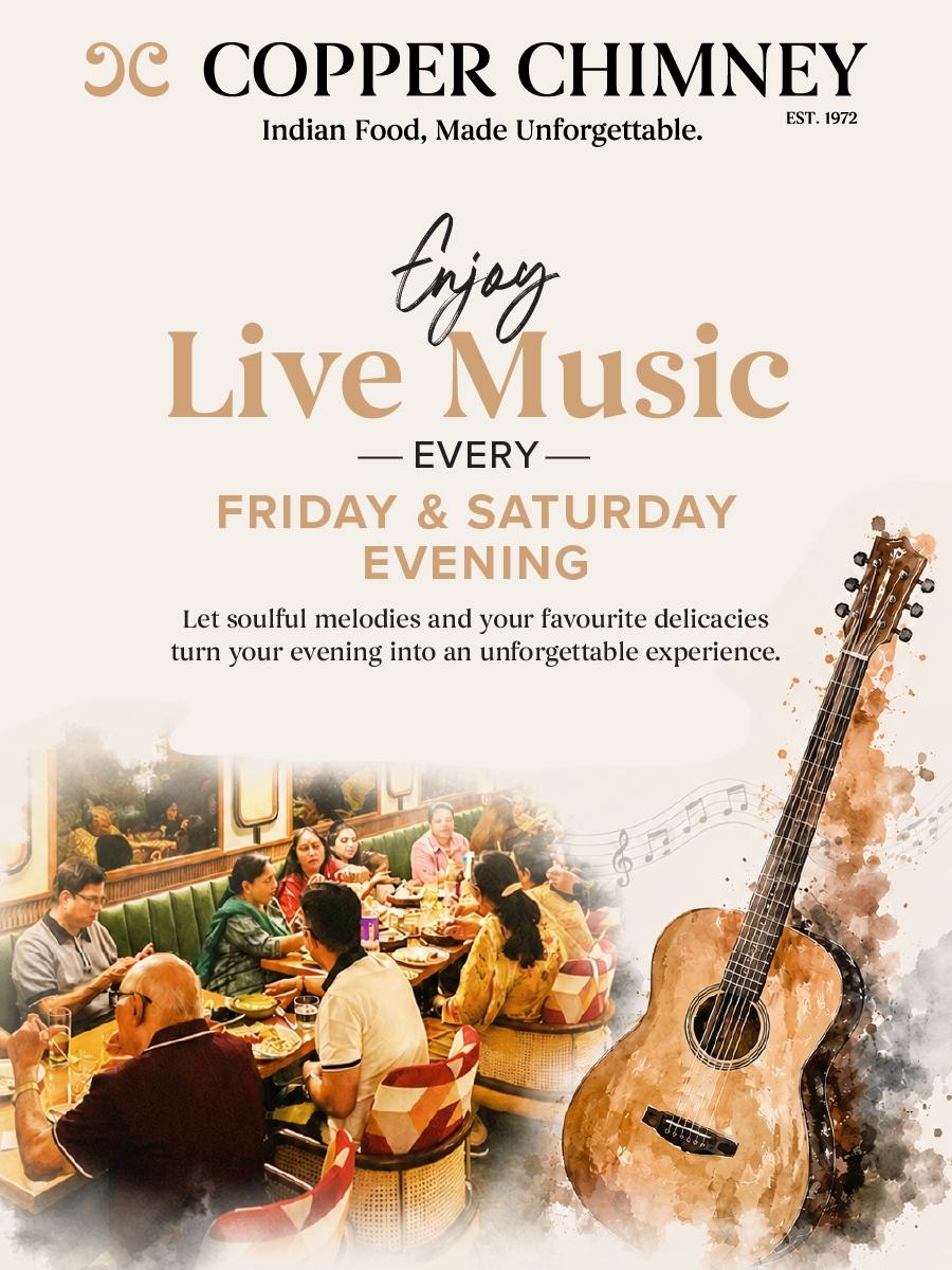 Live music band at Copper Chimney, Velachery