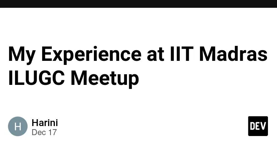 ILUGC Monthly Open Source & Linux Meetup at IIT Madras